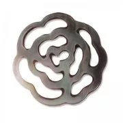 Mother-of pearl Spacer flower 20mm Natural