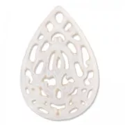 Mother-of pearl drop Spacer  35 mm Natural