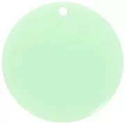 30mm Round clear acrylic pendant - Mint x1