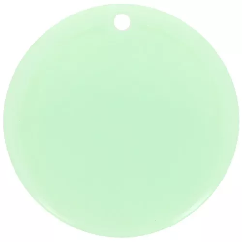30 mm round pendant in transparent acetate - Mint x1