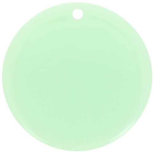 30mm Round clear acrylic pendant - Mint x1