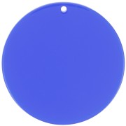 50mm Round transparent acrylic pendant - Royal Blue x1|raw }}