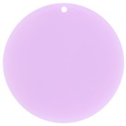 50mm Round transparent acrylic pendant - Lilac x1|raw }}