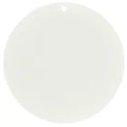 50mm Round transparent acrylic pendant - Off-white x1