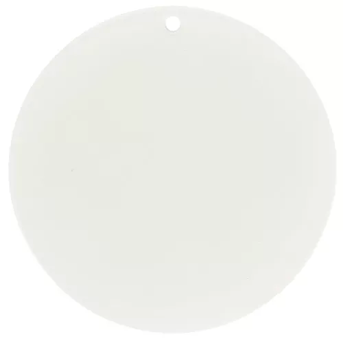 50mm Round transparent acrylic pendant - Off-white x1