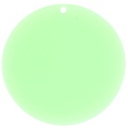 50mm Round transparent acrylic pendant - Mint x1