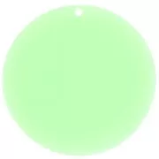 50mm Round transparent acrylic pendant - Mint x1