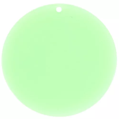 50mm Round transparent acrylic pendant - Mint x1