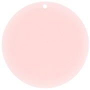 50mm Round transparent acrylic pendant - Pale pink x1|raw }}