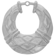 31x29mm Stainless steel 304L hollowed drops braided effect Pendants x2|raw }}