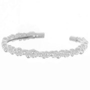 925 Sterling Silver Adjustable twisted wire ring Size 50 to 59 x1|raw }}