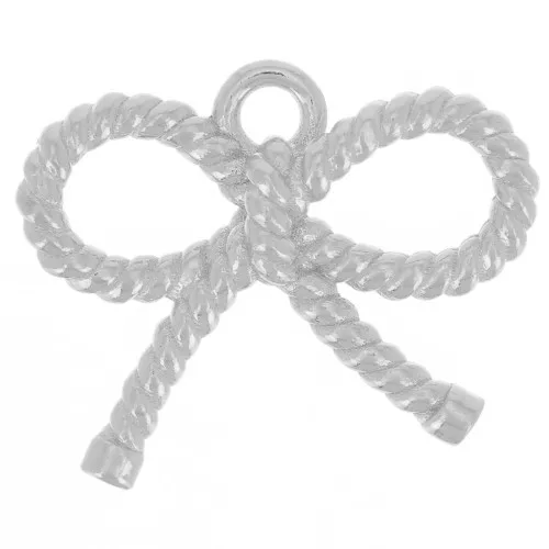 12x16mm 925 Sterling Silver Charm bow x1
