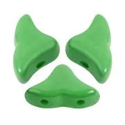 6x10mm Glass beads Hélios® by Puca® - La Divine Pistachio x10g