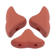 6x10mm Glass beads Hélios® by Puca® - La Divine Terracotta Mat x10g