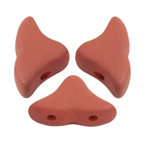 6x10mm Glass beads Hélios® by Puca® - La Divine Terracotta Mat x10g