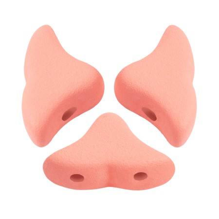 6x10mm Glass beads Hélios® by Puca® - La Divine Peach Mat x10g