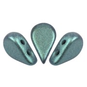 5x8mm Amos® Glass beads by Puca® - Stardust Green x10g|raw }}
