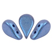 5x8mm Amos® Glass beads by Puca® - Stardust Blue x10g|raw }}