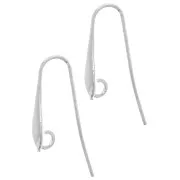 19mm 925 Sterling Silver Drop earwires x2