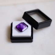 13.6x13.1 mm Amethyst rectangle - 6.71 cts x1