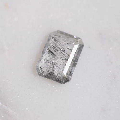 13.3x9.6mm Rectangular tourmaline quartz - 3.58 cts x1