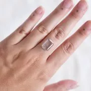 13.3x9.6mm Rectangular tourmaline quartz - 3.58 cts x1