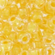 Miyuki Seed beads 8/0 202 - Lemon Lined Crystal x8g|raw }}