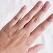 4x11.9mm Baguette-cut Pink Tourmaline - 1.03 cts x1