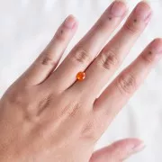 6.1mm Round fire opal - 0.5 cts x1