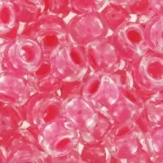 Miyuki Seed beads 8/0 208 - Carnation Pink Lined Crystal x8g