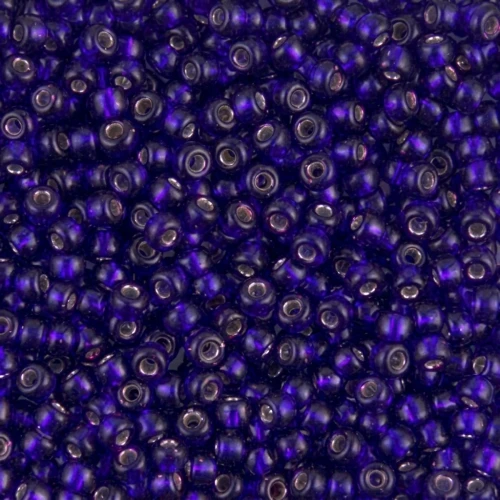 Miyuki Seed beads 8/0 1427 - Dyed Silverline Dark Violet x8g