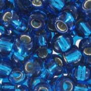 Miyuki Seed beads 8/0 25 - Capri Blue Silverline|raw }}