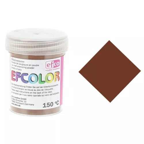 Overglaze powder Efcolor Brown x25ml