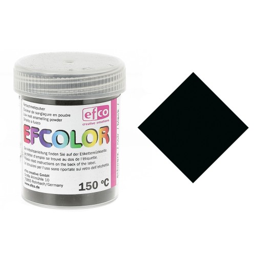 Efcolor Overglaze Powder Black x25ml
