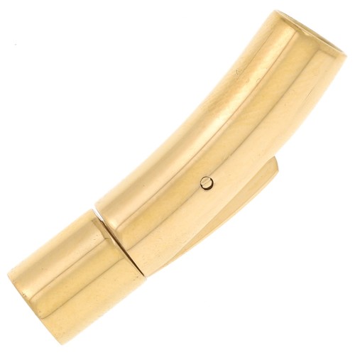 30x7mm 316L stainless steel Clip clasp for 5mm cord - gold x1