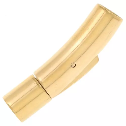 30x7mm 316L stainless steel Clip clasp for 5mm cord - gold x1