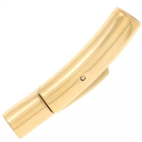 30x6mm 316L stainless steel Clip clasp for 4mm cord - gold x1
