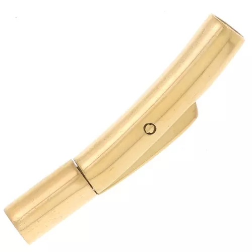 25x4mm 316L stainless steel Clip clasp for 2mm cord - gold x1