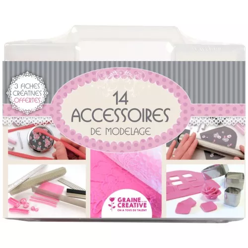 Modelling accessory case - Graine Créative - 14 accessories x1