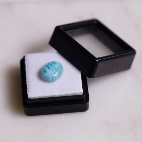 11.2x9.2mm Oval Larimar - 3.45 cts x1