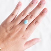 11.2x9.2mm Oval Larimar - 3.45 cts x1