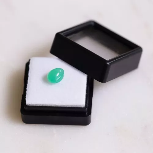 8x6.3mm Pear Chrysoprase - 1.52 cts x1