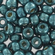 Seed beads Miyuki Duracoat 6/0 4217 - Galvanized Dark Sea Foam x8g