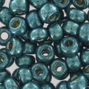 Seed beads Miyuki Duracoat 6/0 4217 - Galvanized Dark Sea Foam x8g