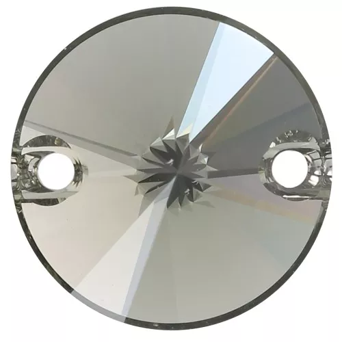 12mm Cabochon - spacer - PureCrystal 3200 - Black Diamond x1