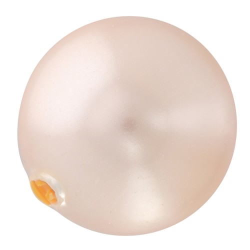 8mm half-drilled PureCrystal 5818 pearl - Peach Pearl x1