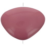 20x27mm Flat irregular opaque resin bead - Blackcurrant x1|raw }}