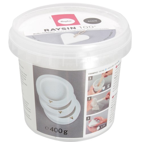 Raysin 100 - White ceramic powder for moulding - Basic x400g