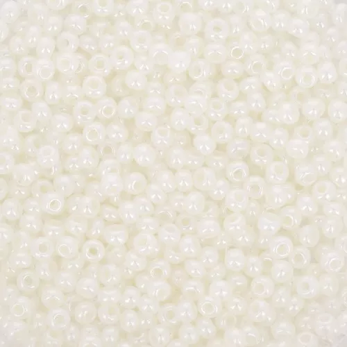 Preciosa Seed Beads 11/0 2 mm - White Alabaster x20g