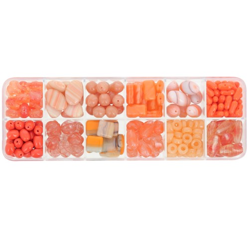 Preciosa Ornela bead assortment - Orange x200g